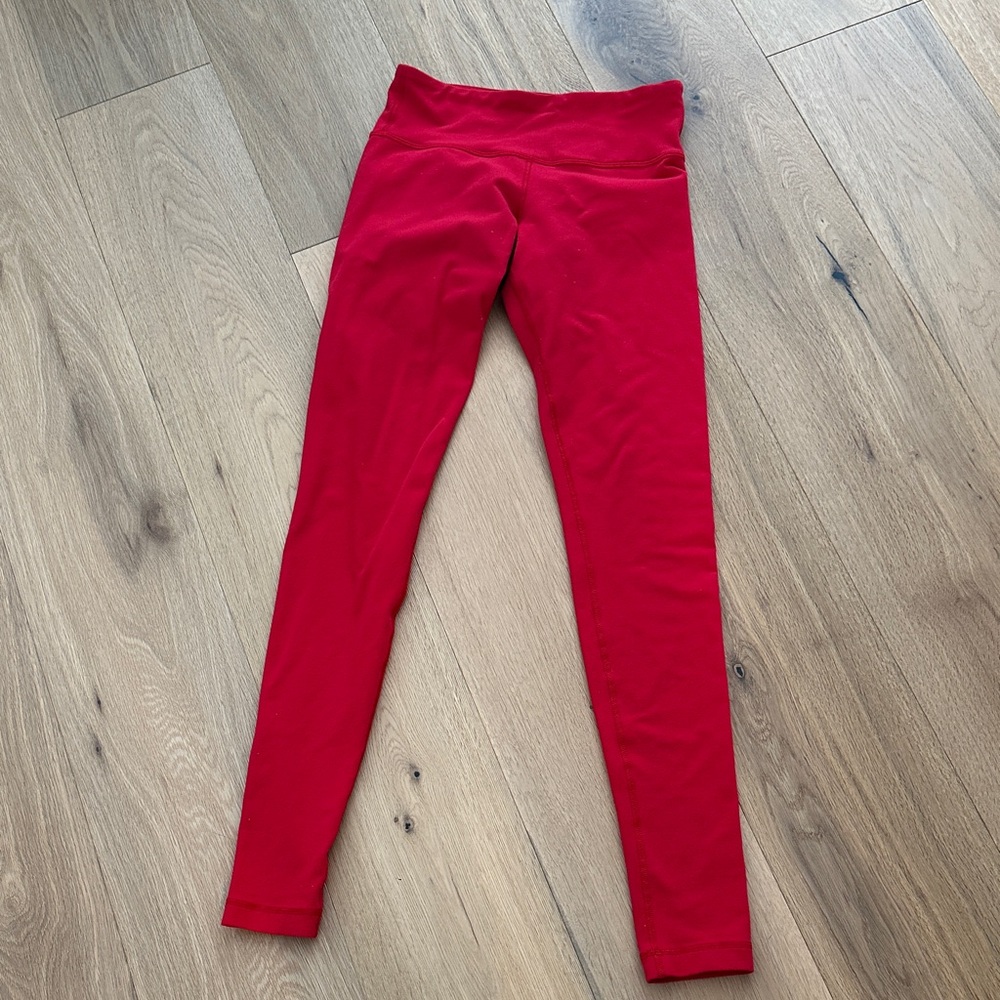 Lululemon Athletica Red Leggings